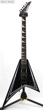 Cargar imagen en el visor de la galería, Jackson X Series RRXMG Rhoads Black with White Pinstripes