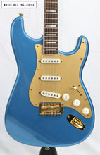 Cargar imagen en el visor de la galería, Squier 40th Anniversary Gold Edition Stratocaster Lake Placid Blue