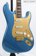 Cargar imagen en el visor de la galería, Squier 40th Anniversary Gold Edition Stratocaster Lake Placid Blue