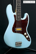 Cargar imagen en el visor de la galería, Fender Gold Foil Jazz Bass Sonic Blue Mex