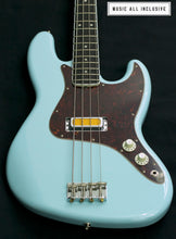 Cargar imagen en el visor de la galería, Fender Gold Foil Jazz Bass Sonic Blue Mex