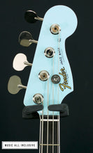 Cargar imagen en el visor de la galería, Fender Gold Foil Jazz Bass Sonic Blue Mex