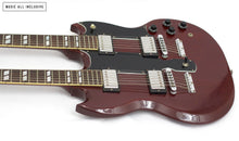 Cargar imagen en el visor de la galería, Gibson Eds-1275 Double Neck CS Cherry Red 91'