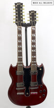 Cargar imagen en el visor de la galería, Gibson Eds-1275 Double Neck CS Cherry Red 91'