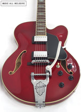 Cargar imagen en el visor de la galería, Ibanez AFS75T-TCD Artcore Transparent Cherry Red
