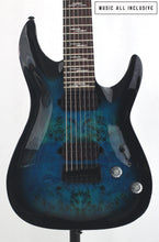 Cargar imagen en el visor de la galería, --Sold--Schecter Omen Elite-7 See-Thru Blue Burst
