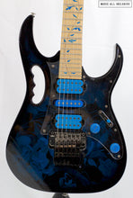 Cargar imagen en el visor de la galería, Ibanez Premium Jem77p Blue Floral Patern Steve Vai