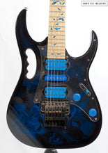 Cargar imagen en el visor de la galería, Ibanez Premium Jem77p Blue Floral Patern Steve Vai