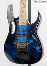 Cargar imagen en el visor de la galería, Ibanez Premium Jem77p Blue Floral Patern Steve Vai