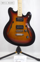 Cargar imagen en el visor de la galería, Squier Starcaster 3tone Sunburst Semihollow