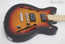 Cargar imagen en el visor de la galería, Squier Starcaster 3tone Sunburst Semihollow