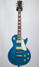 Cargar imagen en el visor de la galería, Chibson Les Paul Gibson P90 Copy Maple Top Blue