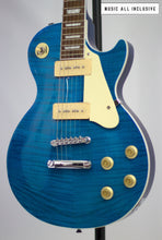Cargar imagen en el visor de la galería, Chibson Les Paul Gibson P90 Copy Maple Top Blue