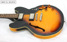 Cargar imagen en el visor de la galería, Epiphone 335 Dot Sunburst Semihollow
