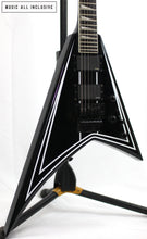 Cargar imagen en el visor de la galería, Jackson X Series RRXMG Rhoads Black with White Pinstripes
