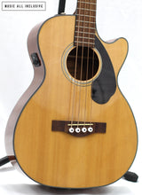 Cargar imagen en el visor de la galería, Fender CB-60SCE Acoustic-Electric Bass Natural
