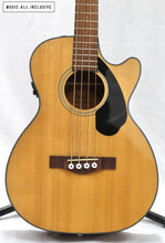 Cargar imagen en el visor de la galería, Fender CB-60SCE Acoustic-Electric Bass Natural

