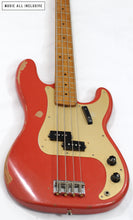 Cargar imagen en el visor de la galería, Fender Mex Road Worn '50s Precision Bass Fiesta Red
