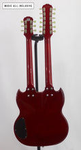 Cargar imagen en el visor de la galería, Epiphone Eds1275 Double Neck Cherry Maple Flame Top
