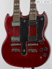 Cargar imagen en el visor de la galería, Epiphone Eds1275 Double Neck Cherry Maple Flame Top
