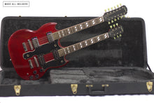 Cargar imagen en el visor de la galería, Epiphone Eds1275 Double Neck Cherry Maple Flame Top
