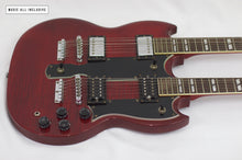 Cargar imagen en el visor de la galería, Epiphone Eds1275 Double Neck Cherry Maple Flame Top

