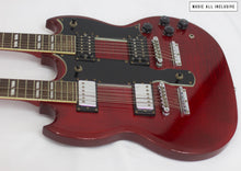 Cargar imagen en el visor de la galería, Epiphone Eds1275 Double Neck Cherry Maple Flame Top
