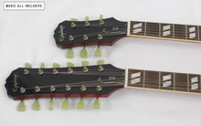 Cargar imagen en el visor de la galería, Epiphone Eds1275 Double Neck Cherry Maple Flame Top
