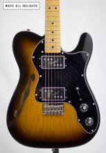 Cargar imagen en el visor de la galería, Fender 72 Reissue Thinline Telecaster Sunburst Finish
