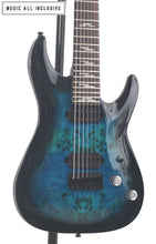 Cargar imagen en el visor de la galería, Schecter Omen Elite-7 See-Thru Blue Burst

