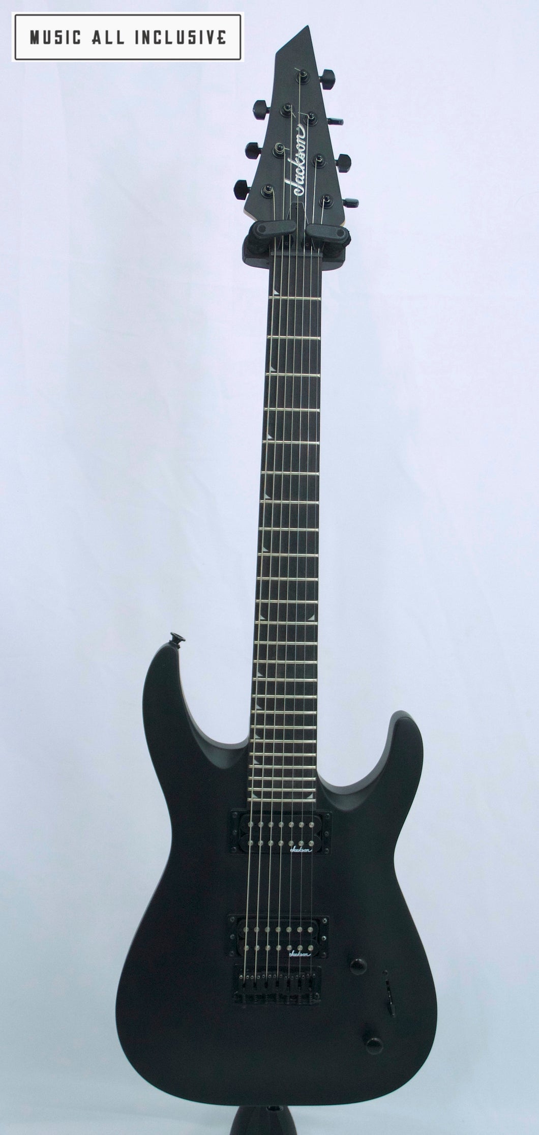 —Sold—Jackson Js22-7 Dinky 7 Cuerdas Matte Black