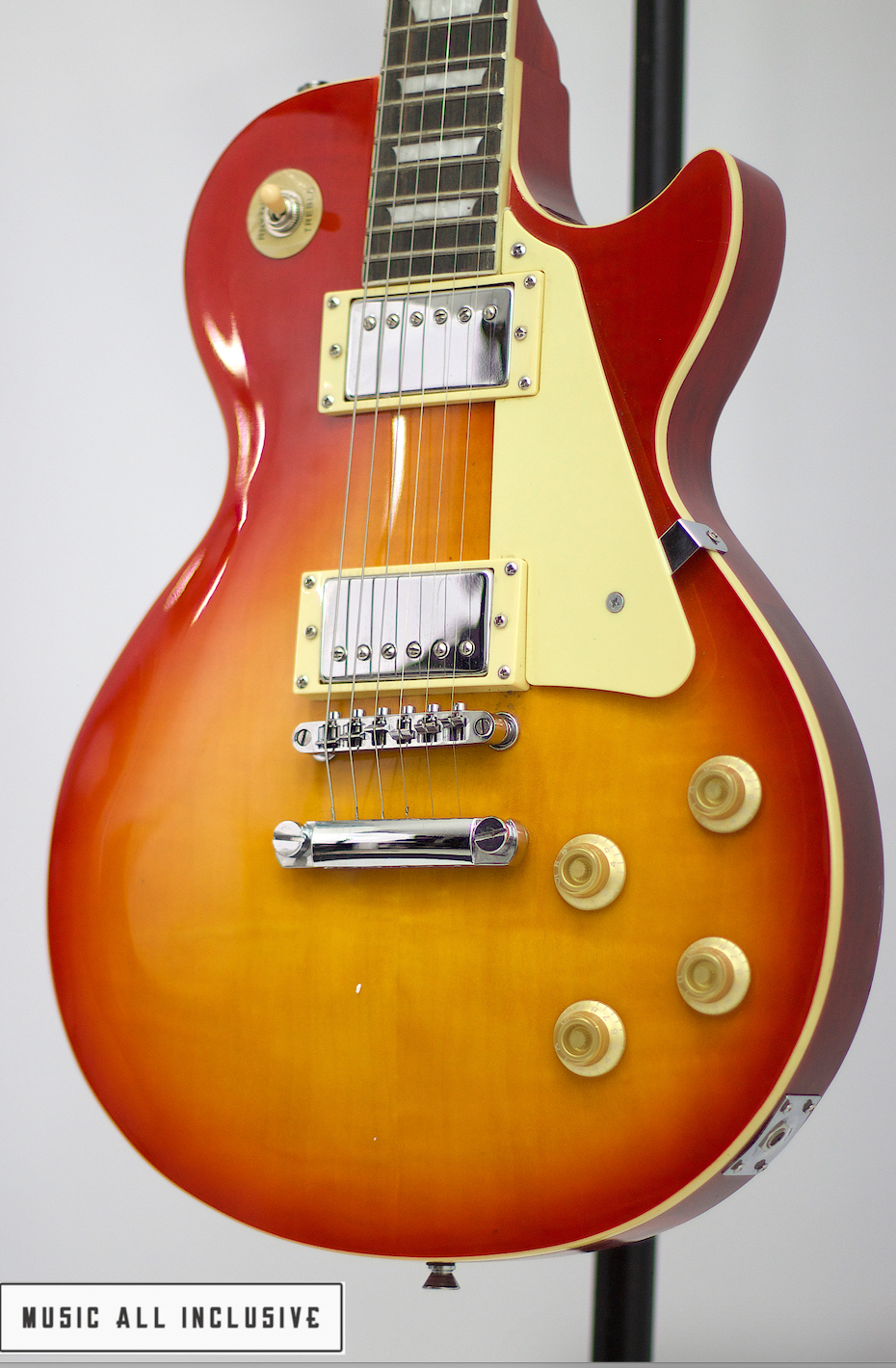 Chibson Les Paul Copy Cherryburst Maple Top