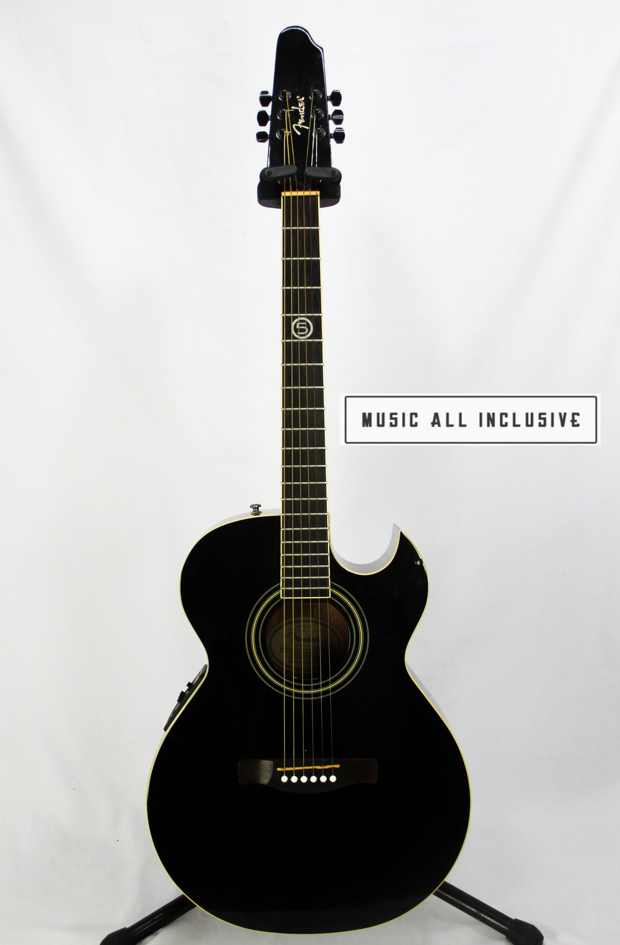 Fender John 5 Signature Electroacústica Black – Music All Inclusive